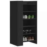 VidaXL Pantofar, negru, 52x37,5x100 cm, lemn prelucrat