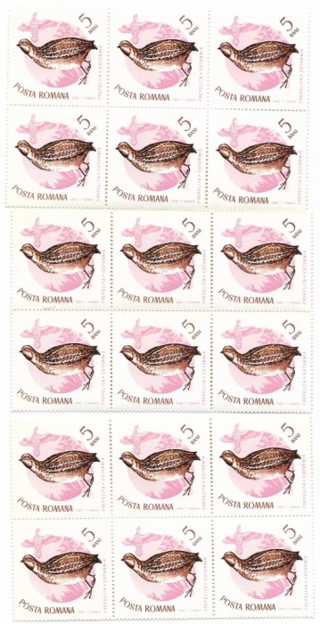 Vanatul migrator, 1965, 5 B, 77 buc., neobliterate