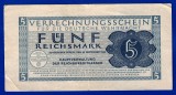 (7) BANCNOTA (CERTIF COMPENSARE) GERMANIA - 5 REICHSMARK 1944, TRUPELE WEHRMACHT