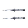 Pachet doua bricege de vanatoare Italian Spirit, otel inoxidabil, 22.5 cm, argintiu, husa inclusa