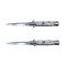 Pachet doua bricege de vanatoare Italian Spirit, otel inoxidabil, 22.5 cm, argintiu, husa inclusa
