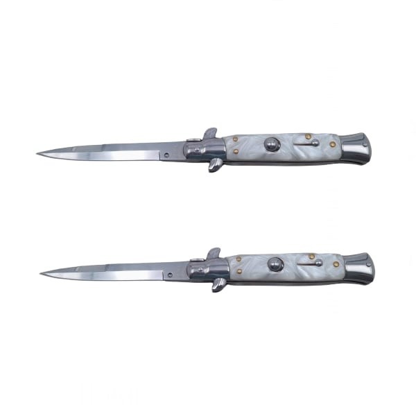 Pachet doua bricege de vanatoare Italian Spirit, otel inoxidabil, 22.5 cm, argintiu, husa inclusa
