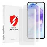 Folie de protectie Ecran Smart Protection Premium Classic pentru Samsung Galaxy M35 / A55 5G A556 / A35 5G A356, Plastic, Set 2 bucati