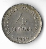 Moneda 4 centavos 1919 - Portugalia