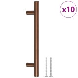 Cumpara ieftin Manere de dulap, 10 buc., bronz, 128 mm, otel inoxidabil