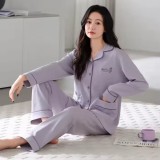 Cumpara ieftin Pijama dama "Warm Love" din doua piese, PJ045, Mov