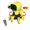 Mini Robot interactiv de construit, 6 picioare, ecran Led, senzor de miscare si sunet, AMA