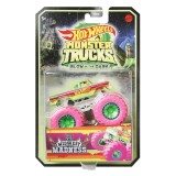 Masinuta Monster Trucks, Hot Wheels, Glow in the Dark, 1:64, Midwest Madnes, HCB54