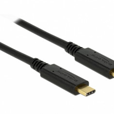 Cablu USB 2.0 Tip C la tip C T-T 4m 5A E-Marker, Delock 85206