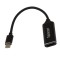 CABLU video SPACER, adaptor USB 3.1 Type-C (T) la HDMI (M), 15cm, rezolutie maxima 4K UHD (3840 x 2160) la 30 Hz, Black, &quot;SP-CM-HDMIF-01&quot; (timbru verd