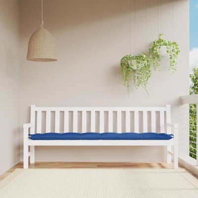 vidaXL Pernă de bancă de grădină, albastru, 200x50x7 cm, textil oxford 361650 foto