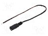 Cablu alimentare DC, cabluri, DC 5,5/2,1 soclu, negru, 0,25m, BQ CABLE - DC.CAB.6000.0020