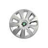 Set 4 capace roti Cu Inel Cromat Stratos R16 Compatibil Cu Skoda, Autohelix MSA