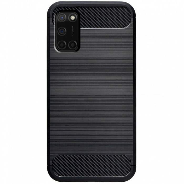 Husa TPU OEM Carbon pentru Oppo A52 / Oppo A72, Neagra