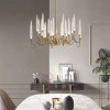 Candelabru Cristal Delta 12XG4 Auriu, Alessandro DESIGN