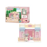 Set dormitor pentru papusi cu mobilier si figurina, flippy