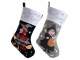 Cumpara ieftin Set 2 ciorapi decorativi Halloween Befana textil multicolor cm 24 x 38 H