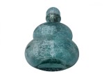 Cumpara ieftin 4 Vaze decorative din sticlă crackle &icirc;n nuanțe de albastru acvatic, Oem