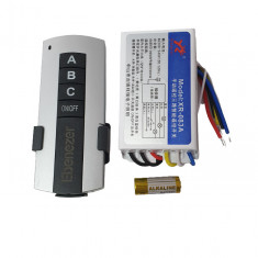 Kit lustra cu telecomanda RF 1 modul cu 3 canale ABC