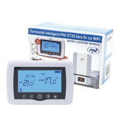 Aproape nou: Termostat inteligent PNI CT35 fara fir cu WiFi controlat prin Internet foto