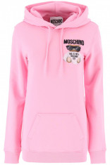 Hanorac dama Moschino micro teddy bear hoodie V1709 5527 1222 Roz foto