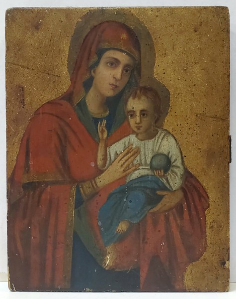 Maica Domnului cu Pruncul, Icoana pe Lemn, cca. 1900