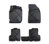 Covorase Auto Tip Tavita Cauciuc Dacia Duster 2 Facelift 2021-2024 ALM, Negre, Set Fata+Spate, Prindere Clipsuri