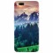 Husa silicon pentru Xiaomi Mi A1, Forest Hills Snowy Mountains And Sunset Clouds