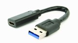 ADAPTOR GEMBIRD, USB 3.1 (T) la USB 3.0 Type-C (M), negru, &quot;A-USB3-AMCF-01&quot; (timbru verde 0.08 lei)