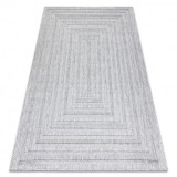 Covor SANTO SISAL 0999 geometric gri , 200x290 cm
