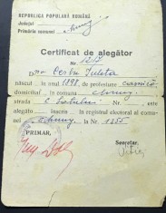 ACTE (3) - Certificat de alegator - RPR