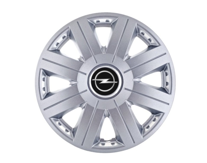 Set 4 capace roti Cosmos cromat R15, pentru gama auto Opel