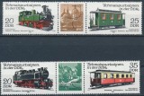 C5840 - Germania DDR 1980 - tren 4v.+2vignete ,nestampilate MNH