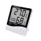 Termometru Higrometru Ceas Digital, Statie Meteo de Camera, Ecran LCD, Alb