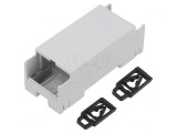 Carcasă pentru șină DIN ABS gri 90x36x33,5mm, KRADEX