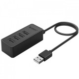 Hub USB Orico W5P-U2-100, 4 x USB-A, 1m, Negru, Universal