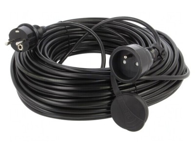 Prelungitor alimentare PVC negru 40m 10A foto