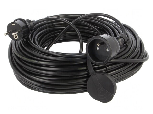 Prelungitor alimentare PVC negru 40m 10A