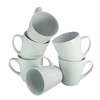 Set 6 cani conice Alb Lucios, 240 ml