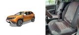 Cumpara ieftin Huse textil - piele romburi Dacia Duster II 2018-2022 Negru+ Rosu &reg; ALM