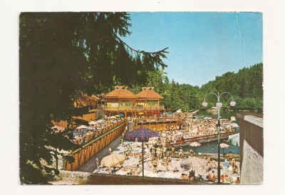 CA10 -Carte Postala- Sovata, Strandul lacul ursu, Circulata 1979 foto