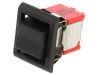 Rocker DP3T ON-OFF-ON 2A/250VAC 5A/28VDC negru