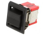 Rocker DP3T ON-OFF-ON 2A/250VAC 5A/28VDC negru
