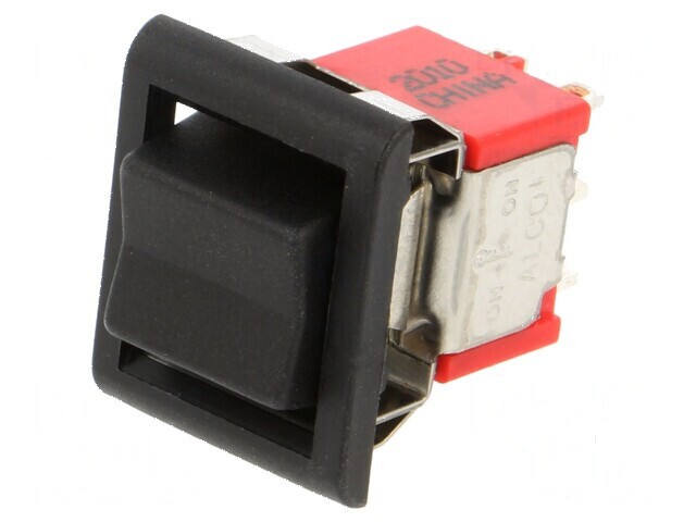 Rocker DP3T ON-OFF-ON 2A/250VAC 5A/28VDC negru