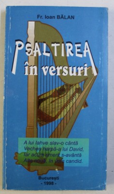 PSALTIREA IN VERSURI de FR. ION BALAN , 1998 foto