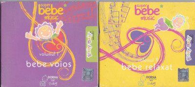 CD Copii: Super Bebe Music - Vol. I (Bebe voios) + Vol.II (Bebe relaxat) 2 CDuri foto