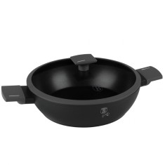 Crati?a cu capac 28 cm, 3.8L ? Berlinger Haus Anthracite Collection BH 8128, cu strat antiaderent titan, design modern, gri antracit foto