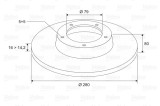 VALEO 197097 Disc frana