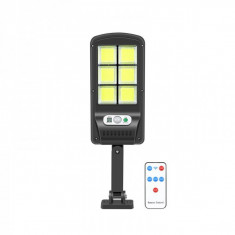 Lampa solara LED 120SMD, 100W, IP67, suport prindere, telecomanda