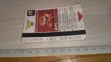 CARTELA METROU DE COLECTIE 10 CALATORII 2009 - RECLAMA KFC